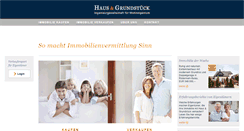 Desktop Screenshot of haus-und-grundstueck.de