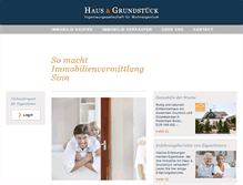 Tablet Screenshot of haus-und-grundstueck.de